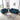 Blue Chenille 2-piece Diamond Tufted Sofa Set - the 2 seater and the 3-seater 