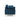 A side view of the Blue Chenille Upholstered 3-seater Couch