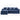 Front View of Blue Deep Seat Cloud Couch-CharmyDecor