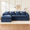 Blue Deep Seat Cloud Couch with 3 Seats