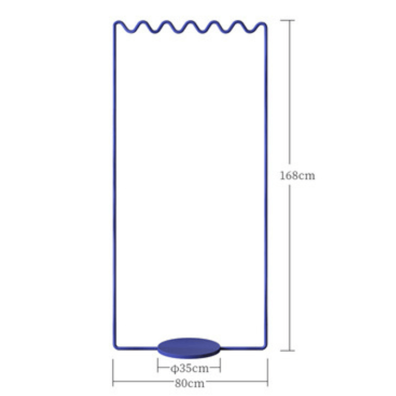 Sturdy Blue Sine Clothes Rack for Optimized Storage – CharmyDecor