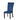 Blue accent chair in a white background 