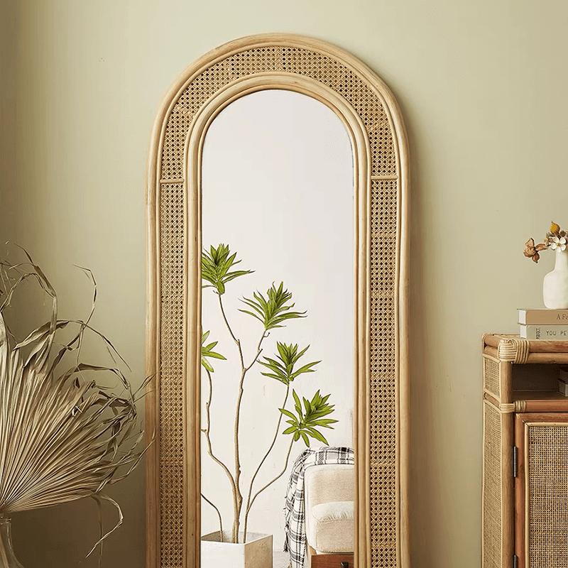 Rattan Full.length Mirror at Tracy Macias blog