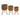 Brown Bamboo Standing Planter Pots