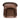 Top view of brown leather accent chair