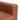 Sleek armrest of Brown Leather Accent Chair