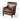 Dimension of the Brown Leather accent chair