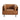 Brown leather lounge chair with sleek metal legs and comfy cushioning