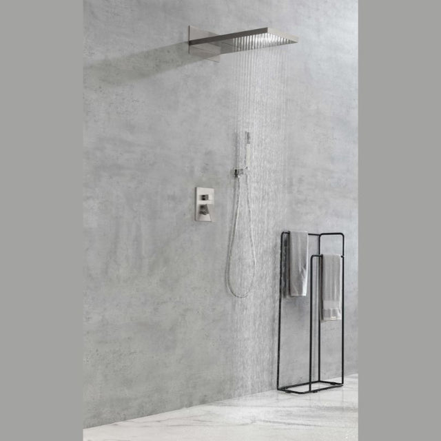 Brushed Gold Round Rainfall Shower System- CharmyDecor