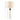 Dimension of cream and white ceramic table lamp