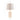 Dimension image of the Ivory and white ceramic table lamp with contoured base 