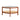 Circular Teak Glass Rattan Double-Layer Coffee Table in a white background