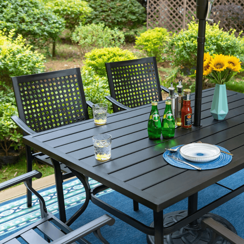 Picnic Table Mondawe Rectangle Outdoor Dining Table W X 59