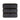 Black Nightstand Image. Full front view of the 3 drawer nightstand with metallic handle.