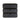 Black Nightstand Image. Full front view of the 3 drawer nightstand with metallic handle.
