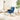 Contemporary Dark Blue Velvet High-Back Upholstered Swivel Accent Chair - 22" x 27.36"