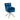Blue fabric Gold base chair