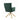 Back view of the green material gold base chair 