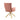 Back view of the pink material chair with gold base 