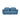 Plush Vibey Blue Couch with Back Pillows