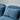 Plush Vibey Blue Couch with Back Pillows
