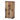 wooden natural shoe rack with 6 shelves