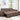 sectional couch with pull-out bed and storage sideview-CharmyDecori