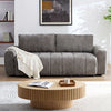 Dark Grey Comfortable Sleeper Sofa with Storage Chaise