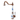Deck Mounted Brass Ceramic Kitchen Faucet with Single Handle