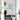 Decorative White Glass-Zinc Caming Left Hand Black Knob Inswing Prehung Entry Door 81" x 37"