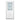 Decorative White Glass-Zinc Caming Left Hand Black Knob Inswing Prehung Entry Door 81" x 37"
