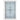 Decorative White Glass-Zinc Caming Right Hand Black Knob Inswing Prehung Entry Door 81 x 37