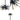 Ely 3-Light Spiked Chandelier in Gold and Matte Black