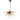 Ely 3-Light Spiked Chandelier in Gold and Matte Black