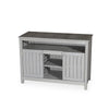 Eucalyptus Wood Sideboard in Wash Grey with Adjustable Shelves