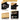 Black Kitchen Island with 2 Doors, 3 Drawers, Spice Rack, & Towel Rack - Charmydecor