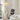 Curved Mushroom Pleated Resin Floor Lamp