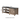 Farmhouse Entryway Shoe Bench with PU Leather Padded Seat - Walnut