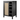 wooden Rattan Wine Cabinet with shelves