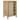 Faux Rattan Wine Bar Cabinet with 5 Shelves