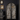 Fluted Armoire Wardrobe Closet with 2 Doors