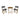 3 Piece Bistro Set Image. 3 Piece outdoor furniture set in Brown and Black with Round Table in foldable design