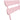 Foldable 3 Pieces Patio Bistro Metal Chair & Table Set in Pink