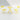 Foldable 3 Pieces Patio Bistro Metal Chair & Table Set in Yellow