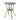 3 piece bistro set Image. 3 Piece Outdoor Furniture set round table in Dark Teal and Dotted White with bamboo inspired aluminum frame.