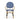 3 piece bistro set Image. 3 Piece Outdoor Furniture set armed chair in Dark Teal and Dotted White with Aluminum Frame.