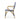 3 piece bistro set Image. 3 Piece Outdoor Furniture set armed chair in Dark Teal and Dotted White with Aluminum Frame - Side view.