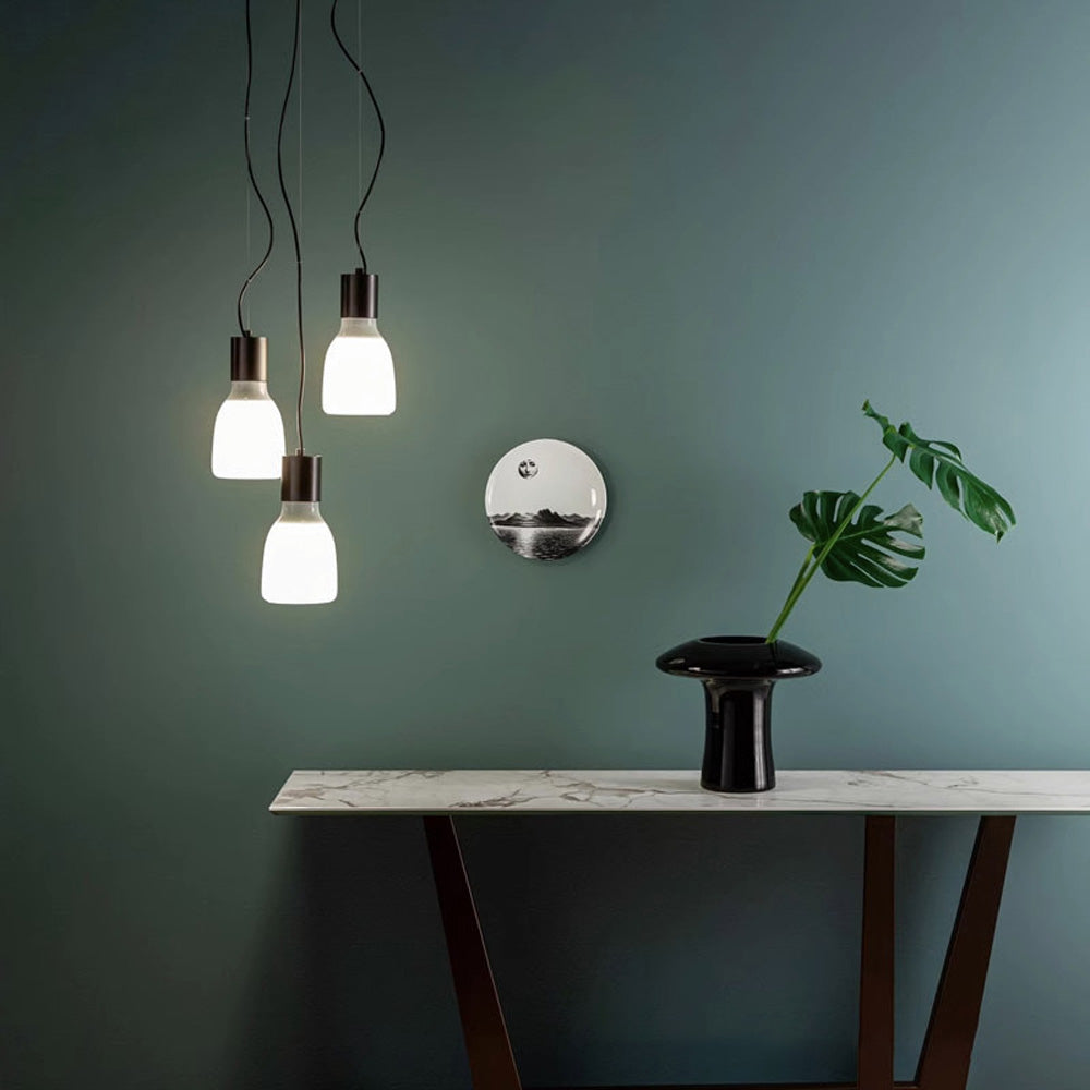 Contemporary Green Glass LED Pendant Light Fixture Design – CharmyDecor