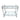Geometric 2-Tier Chrome & Glass Mobile Cart