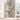 Golden White 7-Tier Tall Corner Metal Bookcase